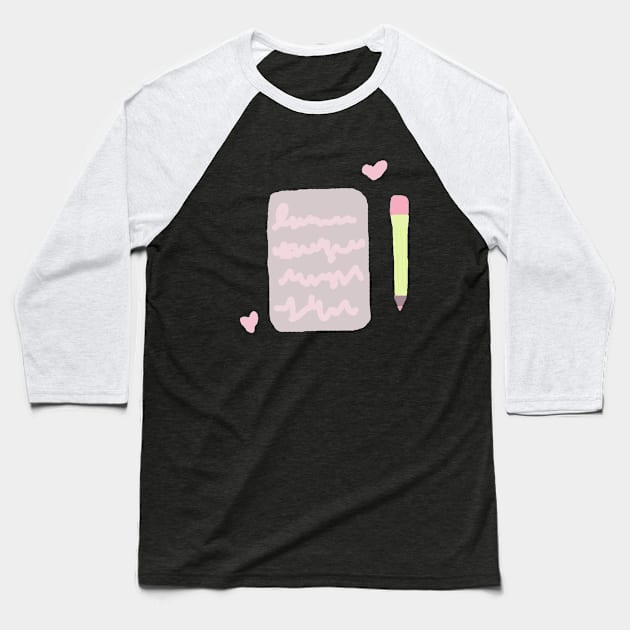 Aesthetic notes Baseball T-Shirt by artoftilly